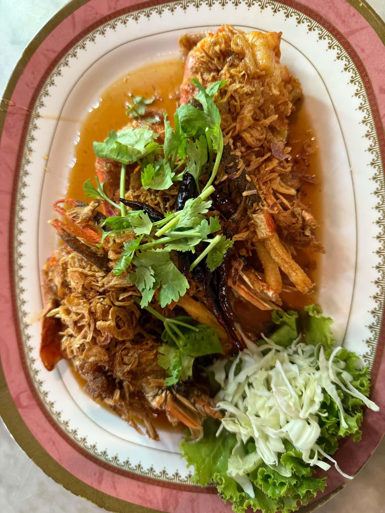 อาหารไทยผัดผักของร้าน